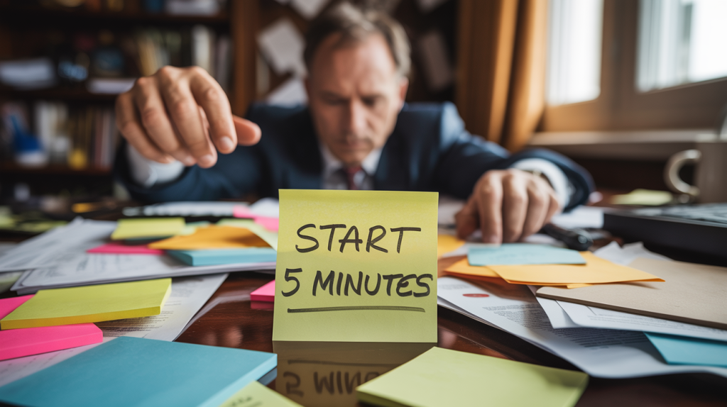Prokrastination überwinden durch kleine Aufgaben im Alltag